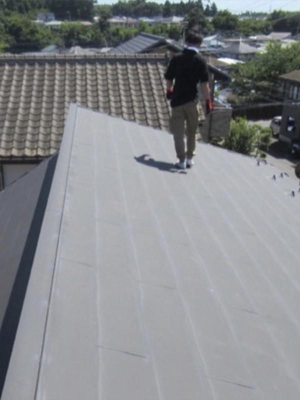 佐倉市で屋根防水塗装と付帯部塗装の施工前写真