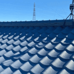 瓦屋根の屋根防水塗装工事