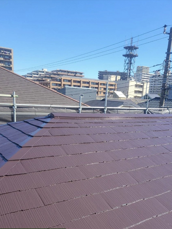 千葉市美浜区で屋根防水塗装・外壁防水塗装を行いましたの施工後写真
