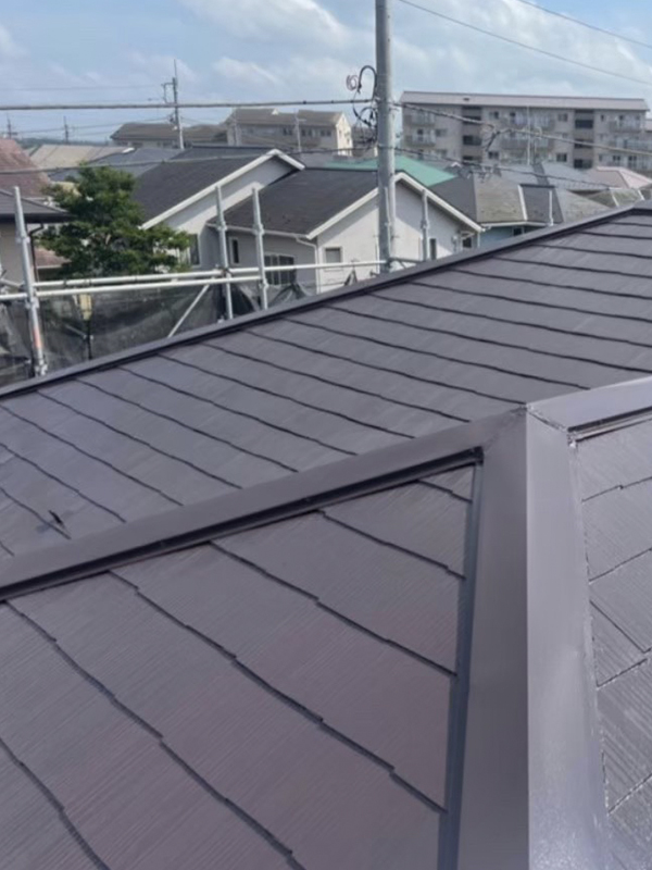 千葉市緑区で屋根塗装と貫板交換工事を行いましたの施工後写真
