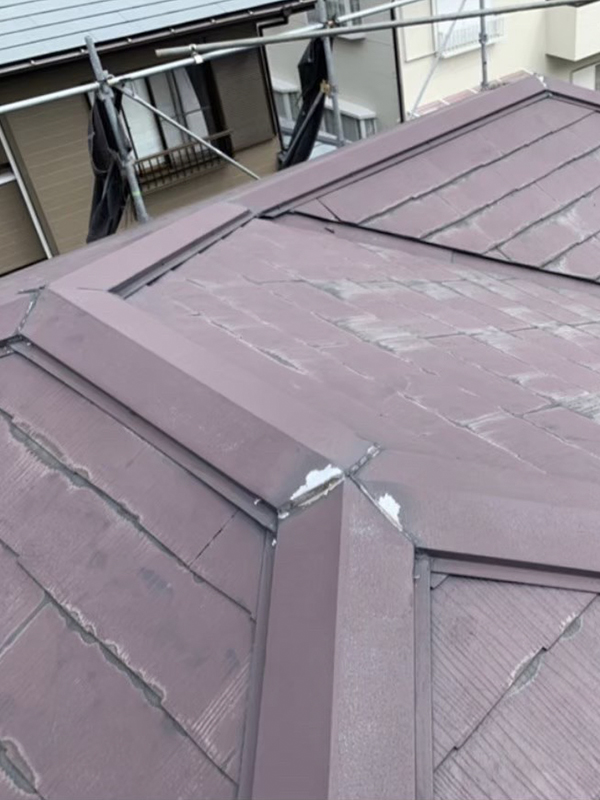千葉市緑区にて屋根塗装と貫板交換工事の施工前写真