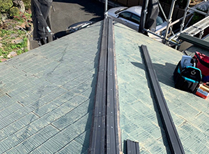 貫板交換・屋根防水塗装工事　貫板新設