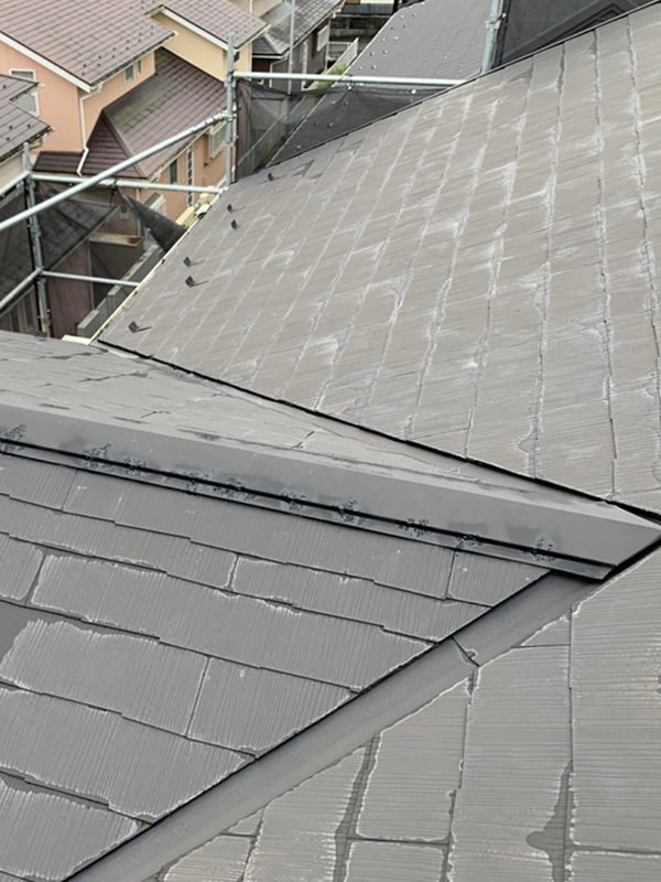 千葉県市原市でカバー工法(横暖ルーフ)による屋根修理の施工前写真
