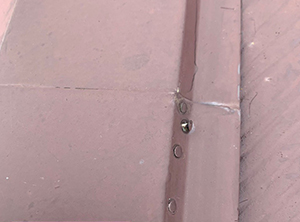 東金市で屋根塗装と貫板交換工事　施工前写真