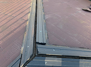 東金市で屋根塗装と貫板交換工事　貫板新設
