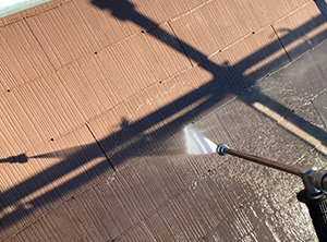 習志野市の貫板交換工事と屋根塗装　高圧洗浄