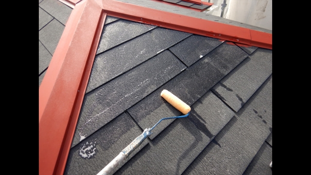 スレート屋根の塗装イメージ
