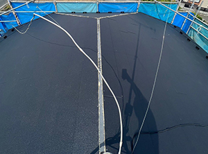 羽生市でカバー工法（屋根重ね葺き）の屋根修理　スーパーガルテクト新設