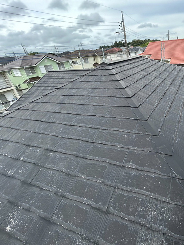 茂原市でカバー工法による屋根修理の施工前写真
